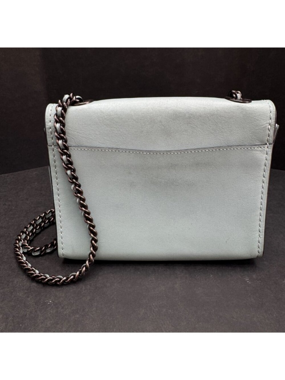 Coach Parker Light Blue Shoulder Bag Crossbody Purse - Picture 3 of 15
